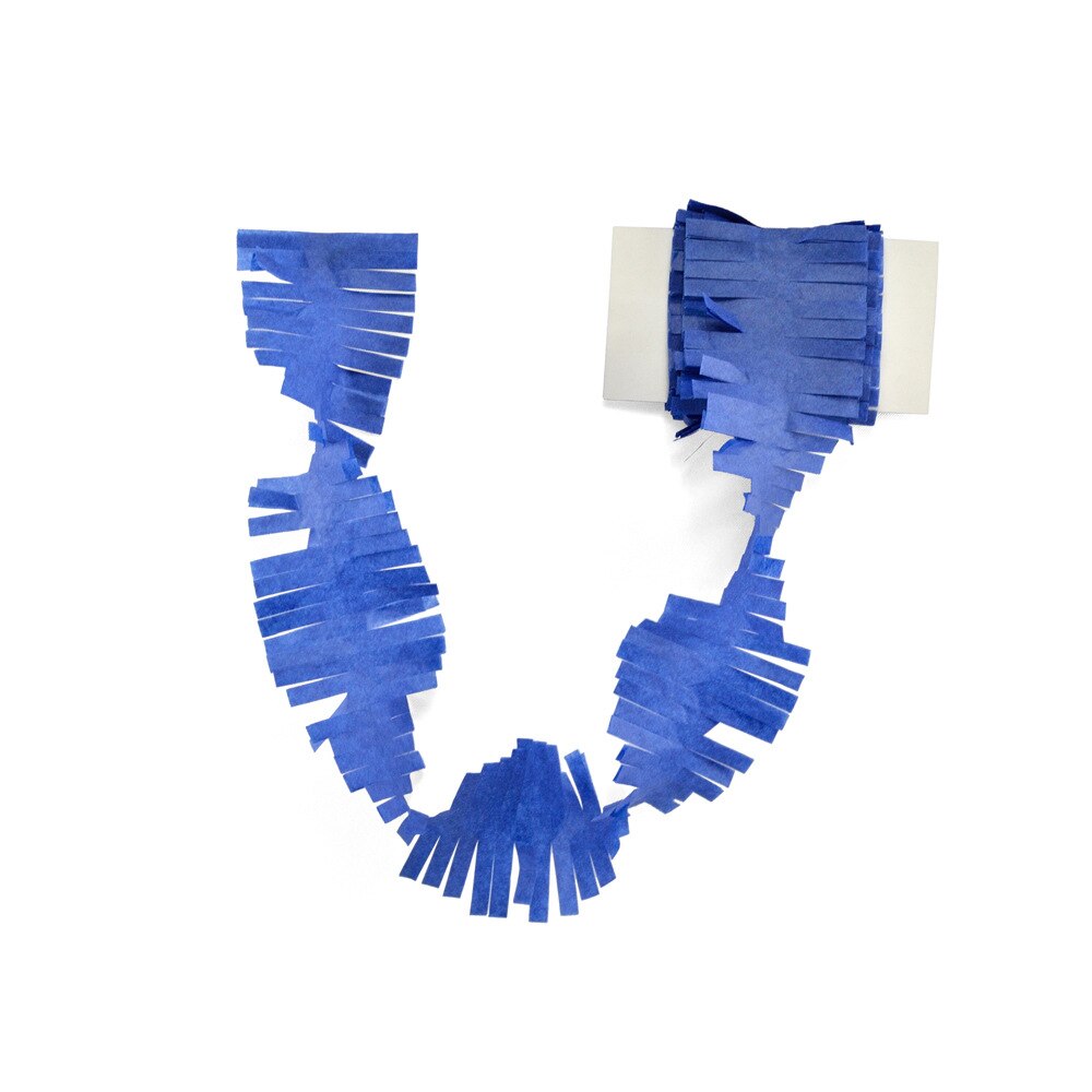 3M Fringed Party Streamers Tissue Paper Garland DIY Fringe Curtain Banners Photo Backdrop Wedding Birthday Shower Decoration: A14 Royal Blue