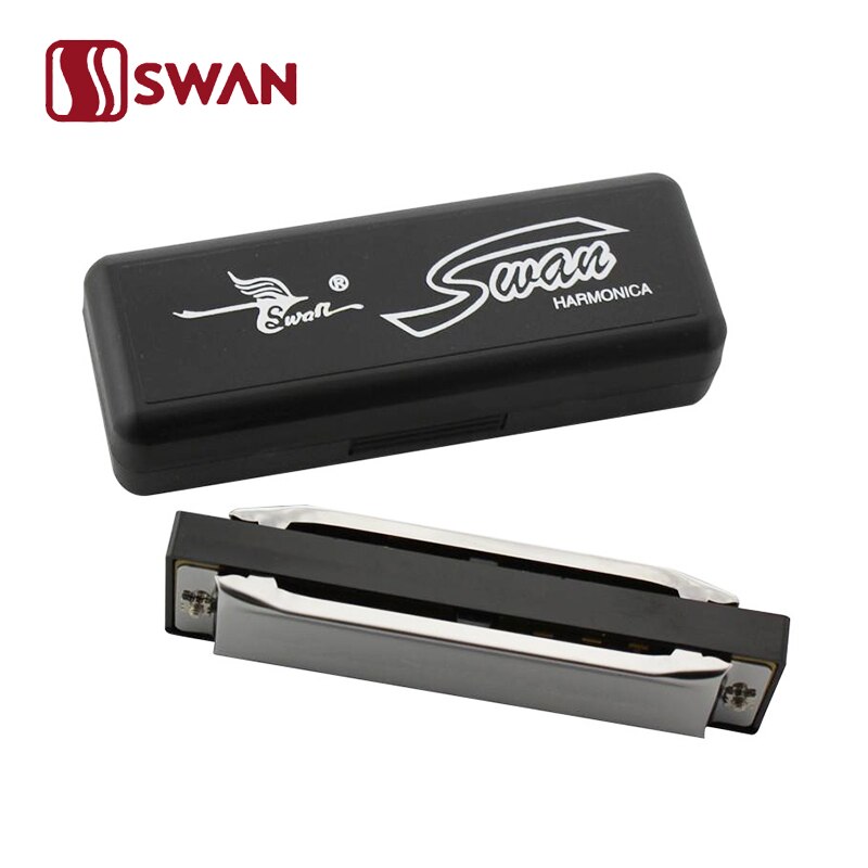 Swan SW1020H-3 Folk Jazz 10-Hole Blues Harmonica Diatonic Harmonica/10-Holes Harp Woodwind music instrument BRAND