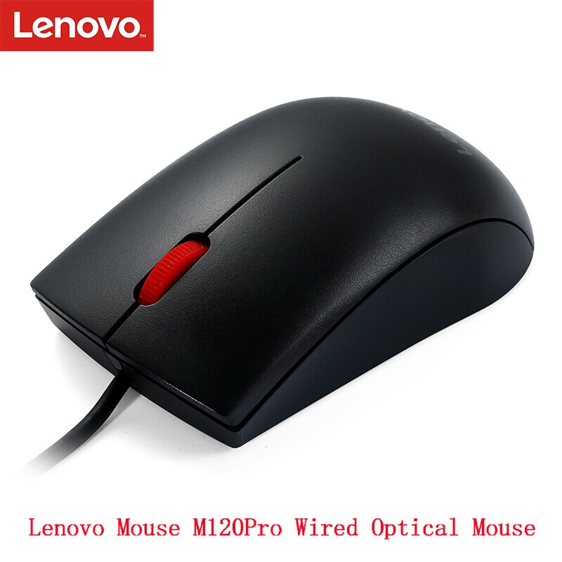 Lenovo M120Pro Wired Optical Mouse with 1000DPI for Home Office Using Gamer