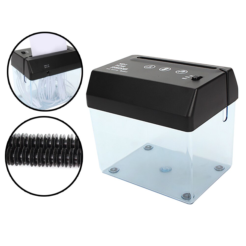 Cutting Machine With Letter Opener Home Office USB Shredder Strip A6 Folded A4 Dual-purpose Mini Portable School Wastebasket