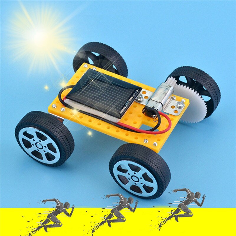 solar toy Car DIY Assemble Toy Set Solar Powered Car Kit Educational Science for Kid #4AA23