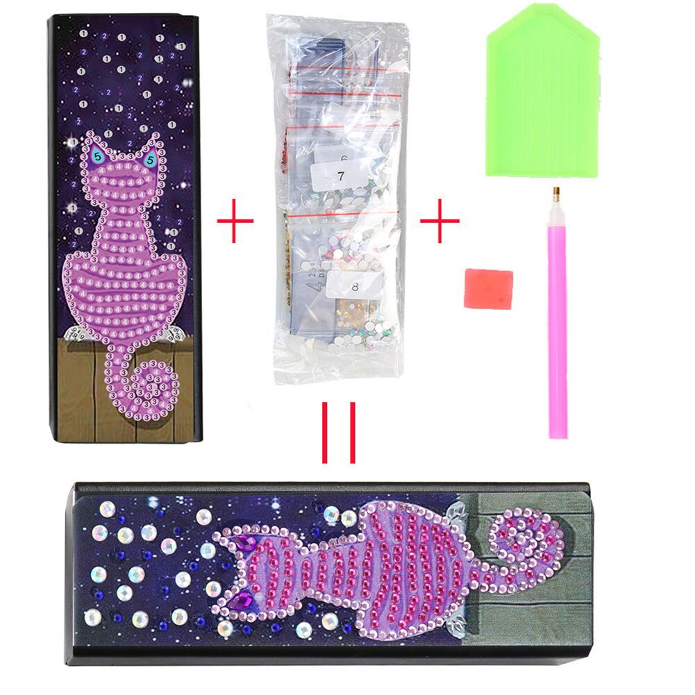 Moguxb Doe-het-zelf 5D olifant diamant schilderij sleutelhanger 5 stuks diamond painting hangers set met diamant schilderij gereedschap DIY sleutelhanger voor telefoon handtas bedels accessoires