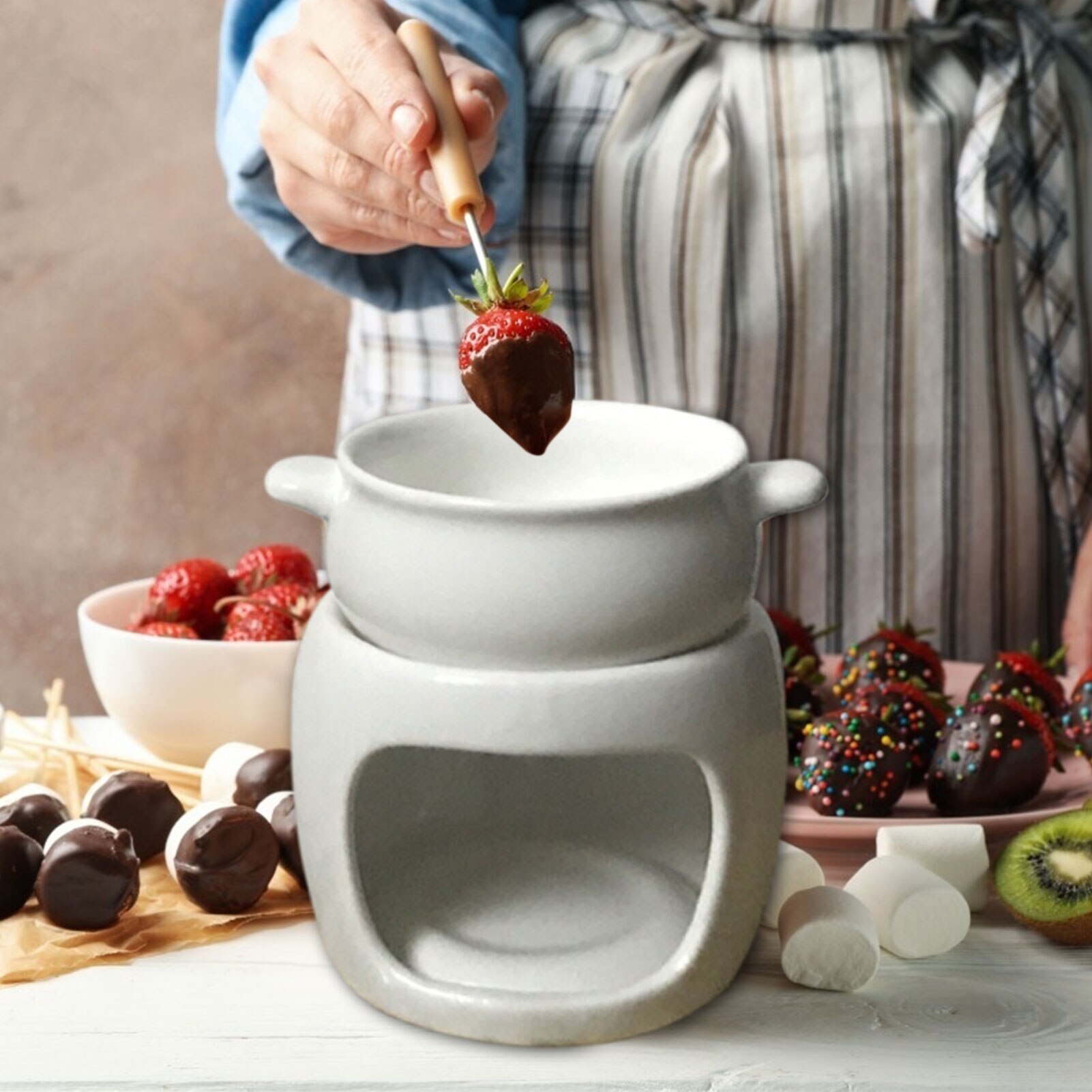 Cheese Pot Ice Cream Chocolate Dessert Fruit Pot Breakfast Milk Pot DIY Portable Small Pot