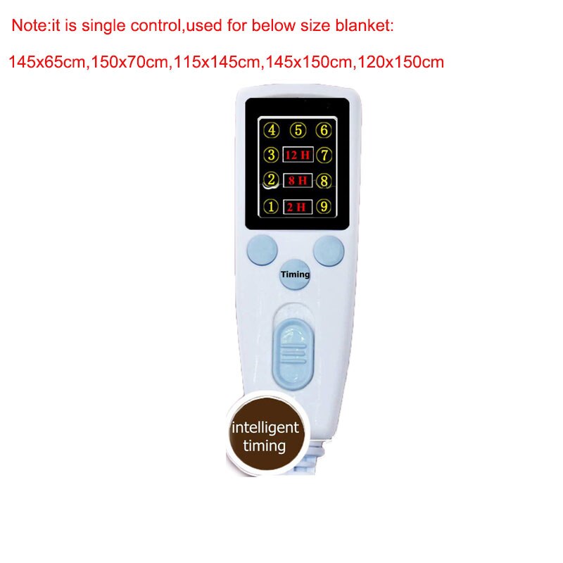 220V blanket Plush Heated Blanket Temperature Timing Control Electric Blanket Electric Mat Body Warmer Heater for Winter
