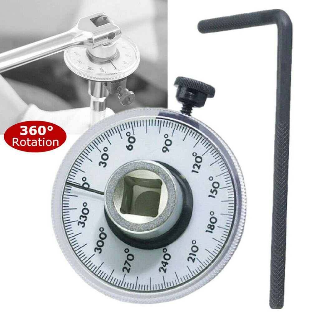 Llave dinamométrica de ángulo para reparación de automóviles, juego de herramientas de garaje de 1/2 pulgadas, calibrador de ángulo de torsión ajustable, llave inglesa