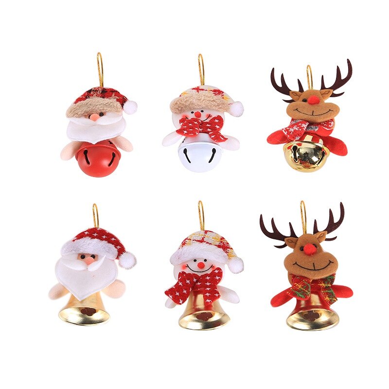 Kerst Bel Kerstboom Opknoping Pop Hanger Decoratie Decoratie Sneeuwpop/Kerstman/Elanden #