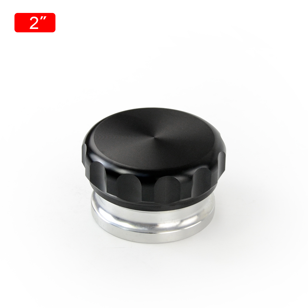 2.5" 63.5mm / 2" 50.8mm / 1" 25.4mm Aluminum Alloy Weld Billet On Filler Neck And Cap Oil Fuel Water Tank Black: 2 inch