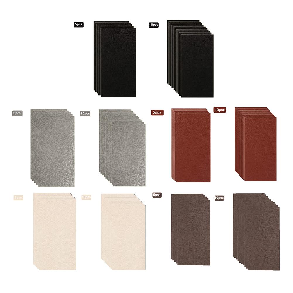 5Pcs/10Pcs Leather Repair Patch Adhesive Backing Leather Seat Patch Kit For Couch Furniture Sofa/Jackets Repair Accessory