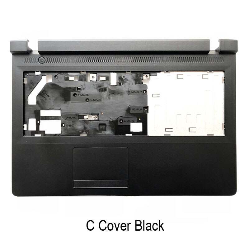 Laptop Case LCD Back Cover For Lenovo ideapad 100-15 100-15IBY B50-10 Front Bezel Hinges Palmrest Bottom Case A B C D Cover: C Cover Black
