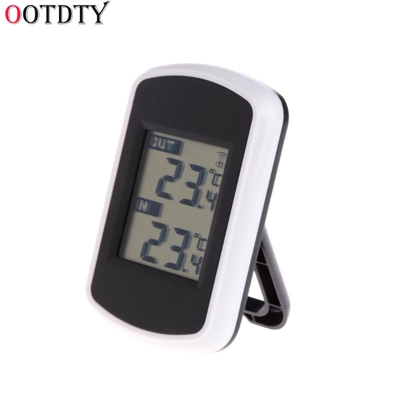 433 mhz omgivande trådlös väderstation lcd elektronisk digital termometer inomhus temperatursensor temperaturmätare