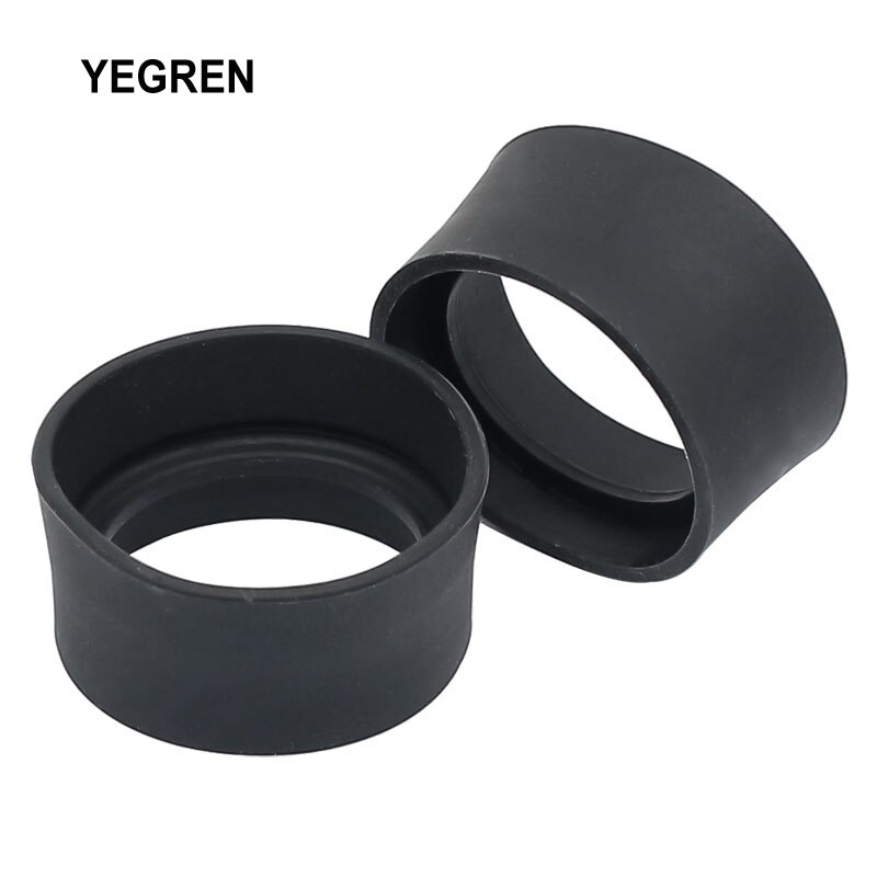 1 par de tapones de goma para los ojos, protectores oculares negros para microscopio de 29-30mm, binoculares, telescopio, diámetro interior de 30 mm
