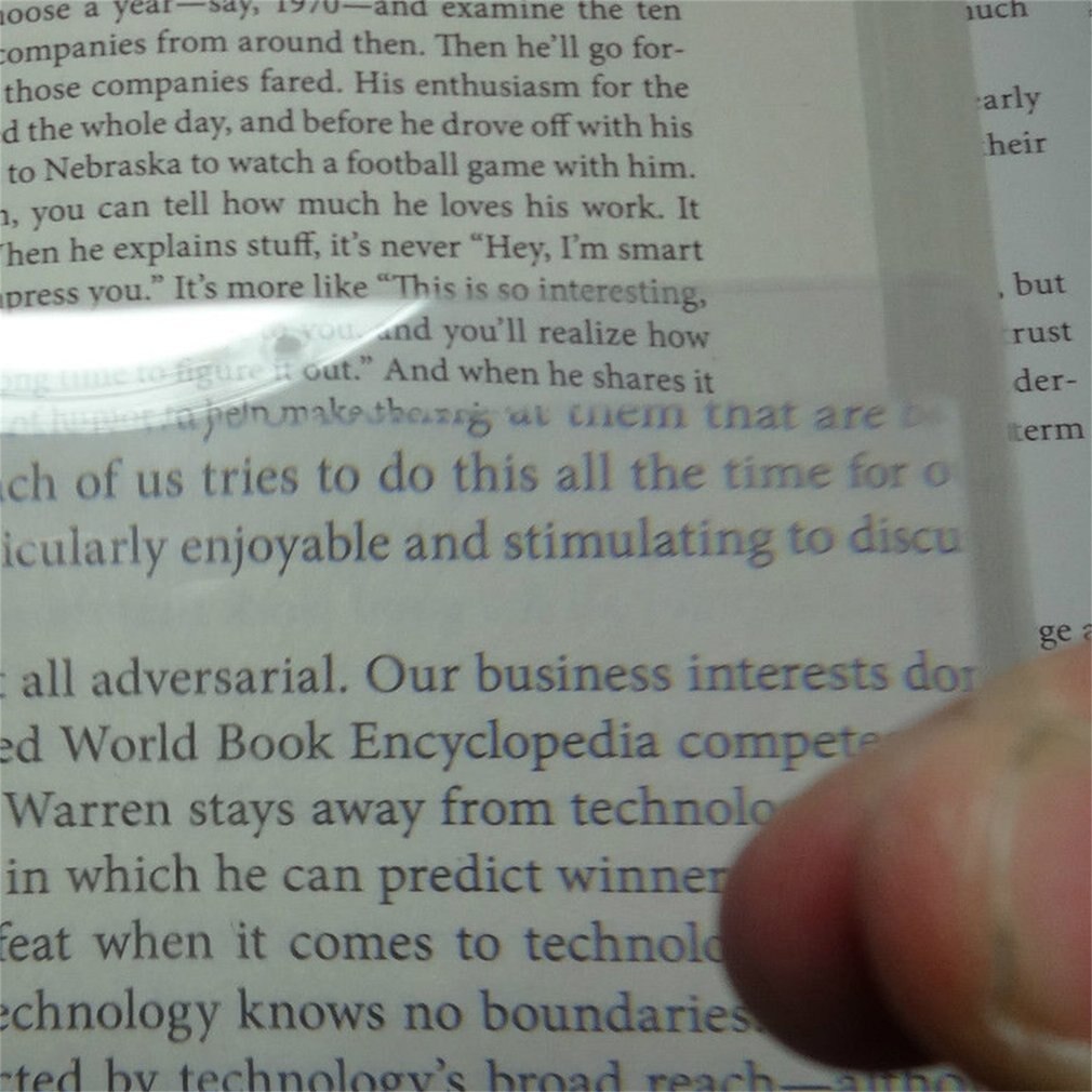 2pcs Pocket Credit Card Size Magnifier 3x Magnifying Fresnel Lens Reading Brand