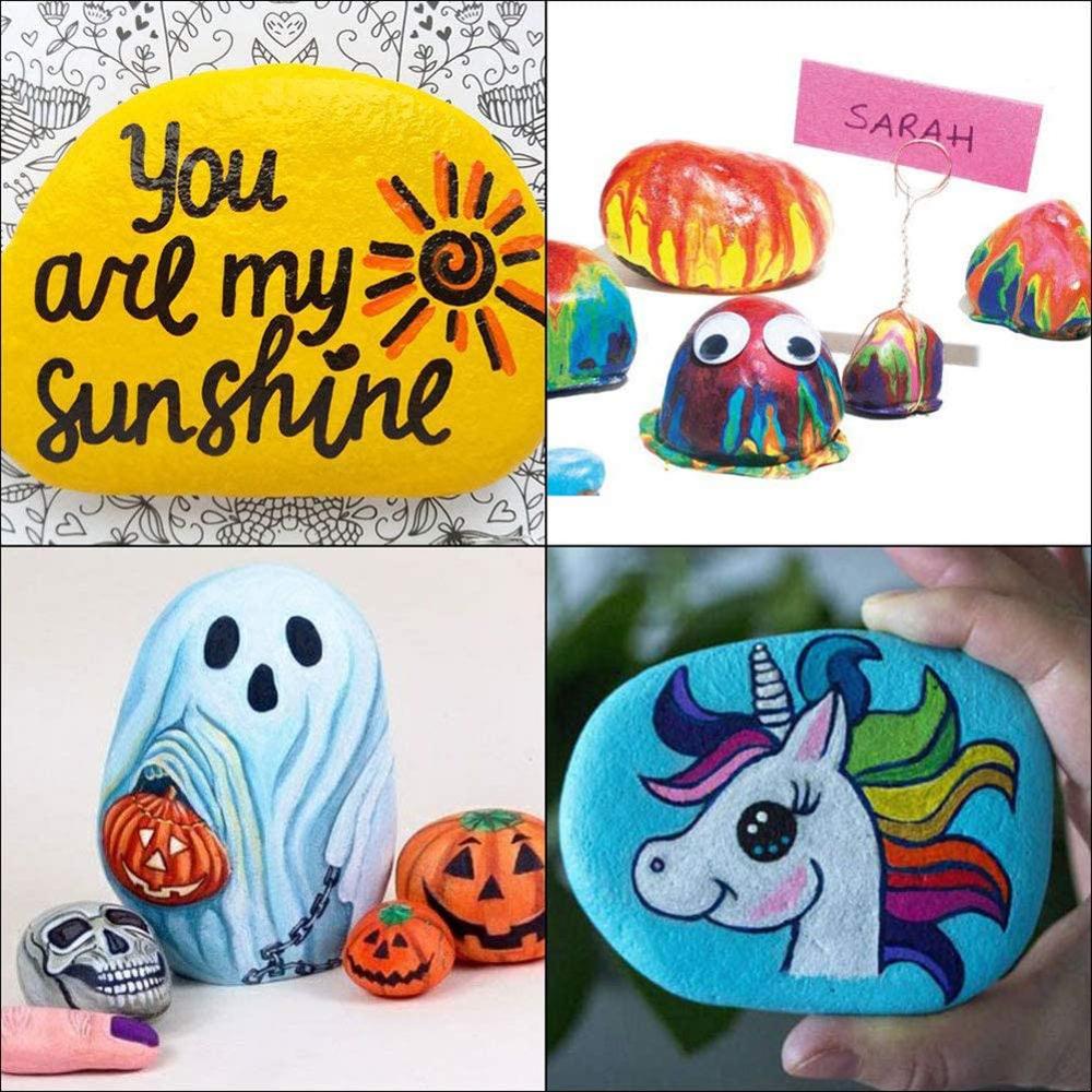 12 farver akrylmaling tusch metallisk hvid tusch til keramisk rock glas krus træ stof lærred halloween kort maleri