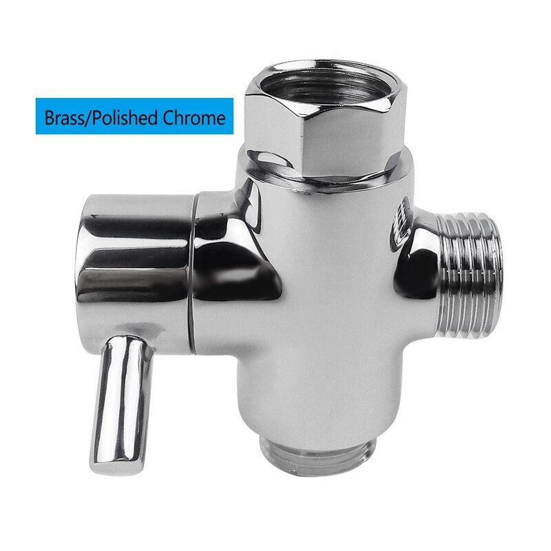 SOLID diverter 3-way diverter valve All 1/2 inch IPS shower system spare part, copper chrome plating