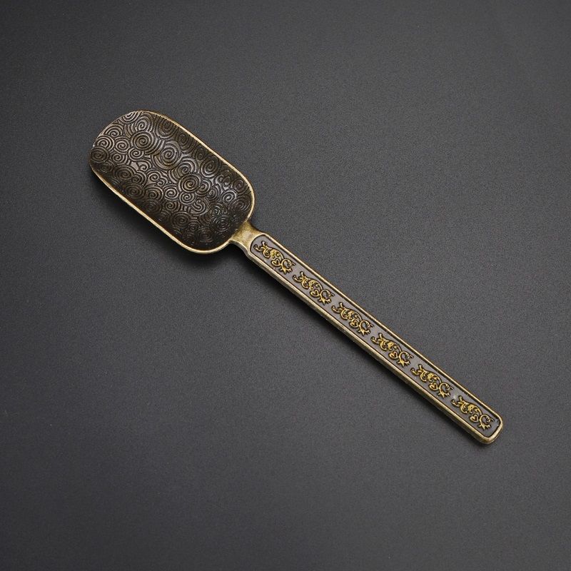 Tea Spoon Copper Kung Fu Accessories Tea Scoops Home Office Teaware