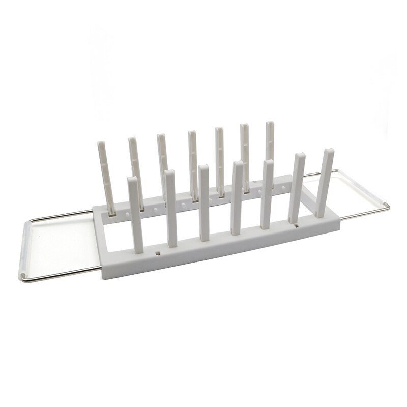 Adjustable Drain Cutlery Storage Container Plastic 304 Stainless Steel Kitchen Dish Drying Plates Organizer Dinnerware: 1 pcs