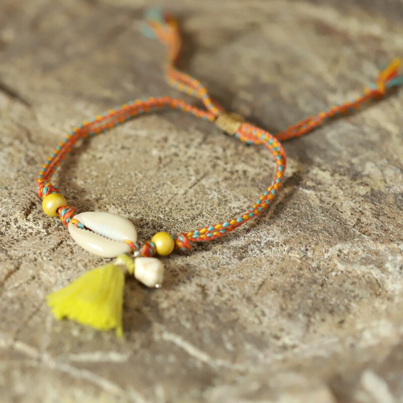 Vonsor-tobillera Bohemia para mujer, joyería, pulsera de tobillo de concha Natural, Accesorios de playa para verano, tobillera femenina, correa para pierna y pie