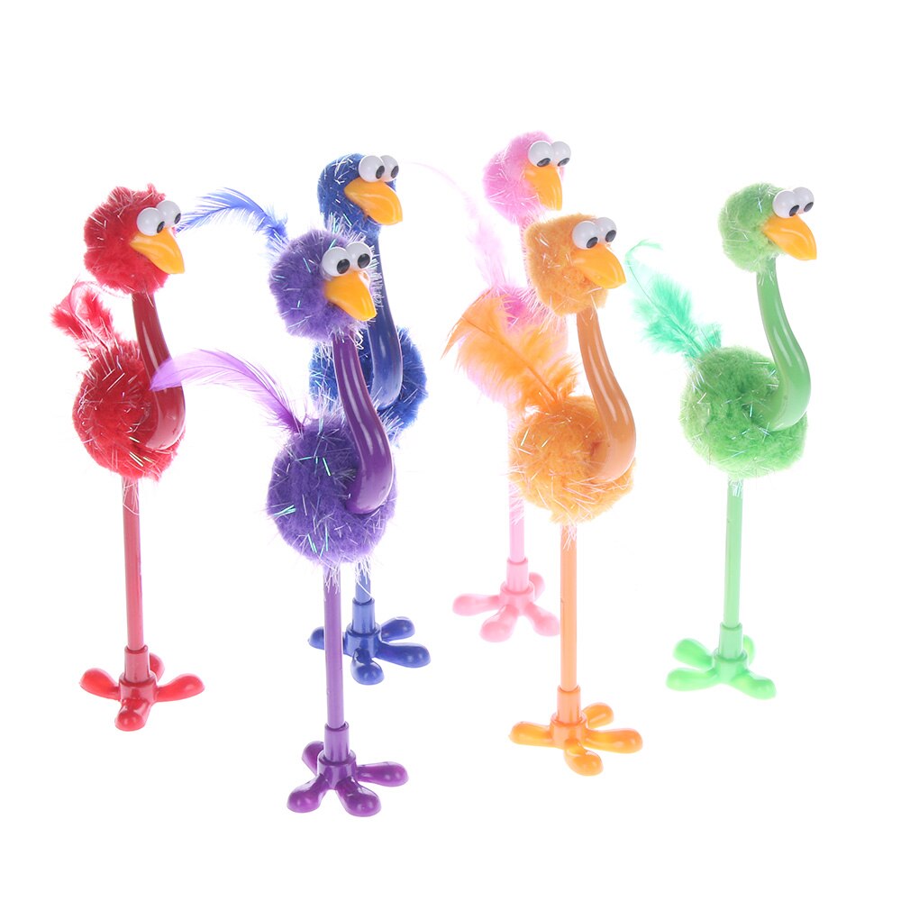 1 PC drôle autruche stylo à bille étudiant papeterie couleur aléatoire dessin animé bureau et école stylo directe à