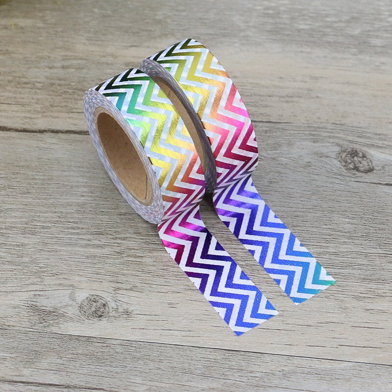 Ruban Washi décoratif arc-en-ciel, étiquette autocollante pour Scrapbooking, masquage japonais, fournitures scolaires et de bureau, 10M
