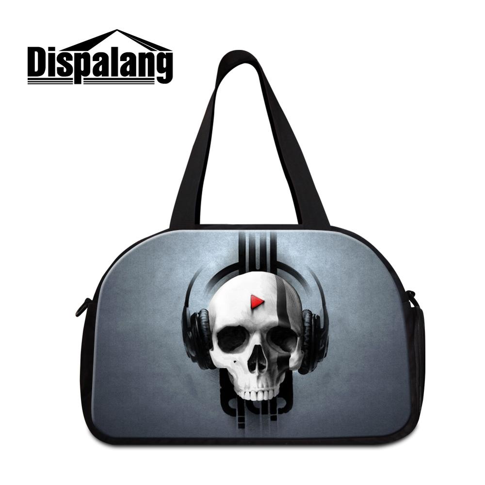 Cool workout duffeltasker til mænd kranium mellemstore skulderbagagetasker til kvinder drenge sporty taske bedste duffle bag til teenager: Guld