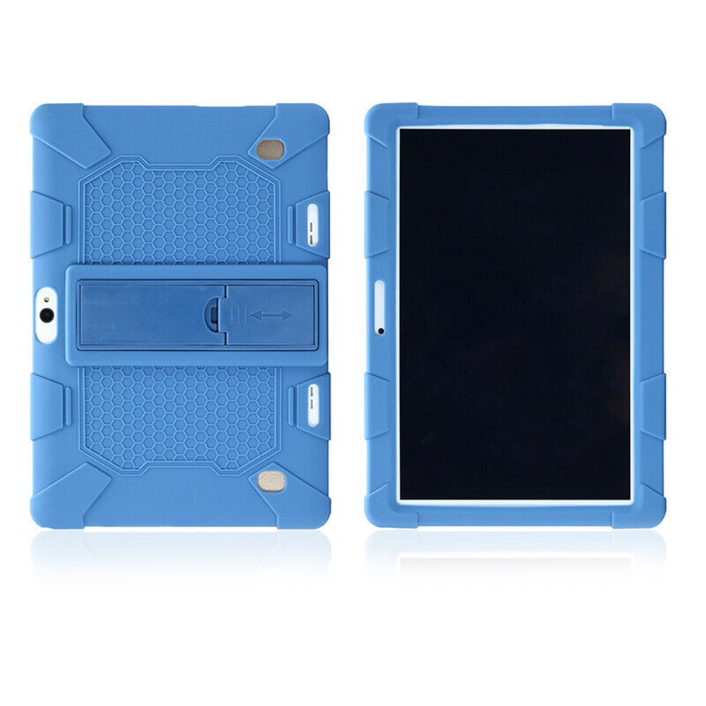 Universale Shockproof Del Silicone Del Basamento Della Copertura Della Cassa Durevole Anti-impronte digitali per 10.1 Pollici Android Tablet PC di Protezione 24*17*1.3 centimetri: Dark blue