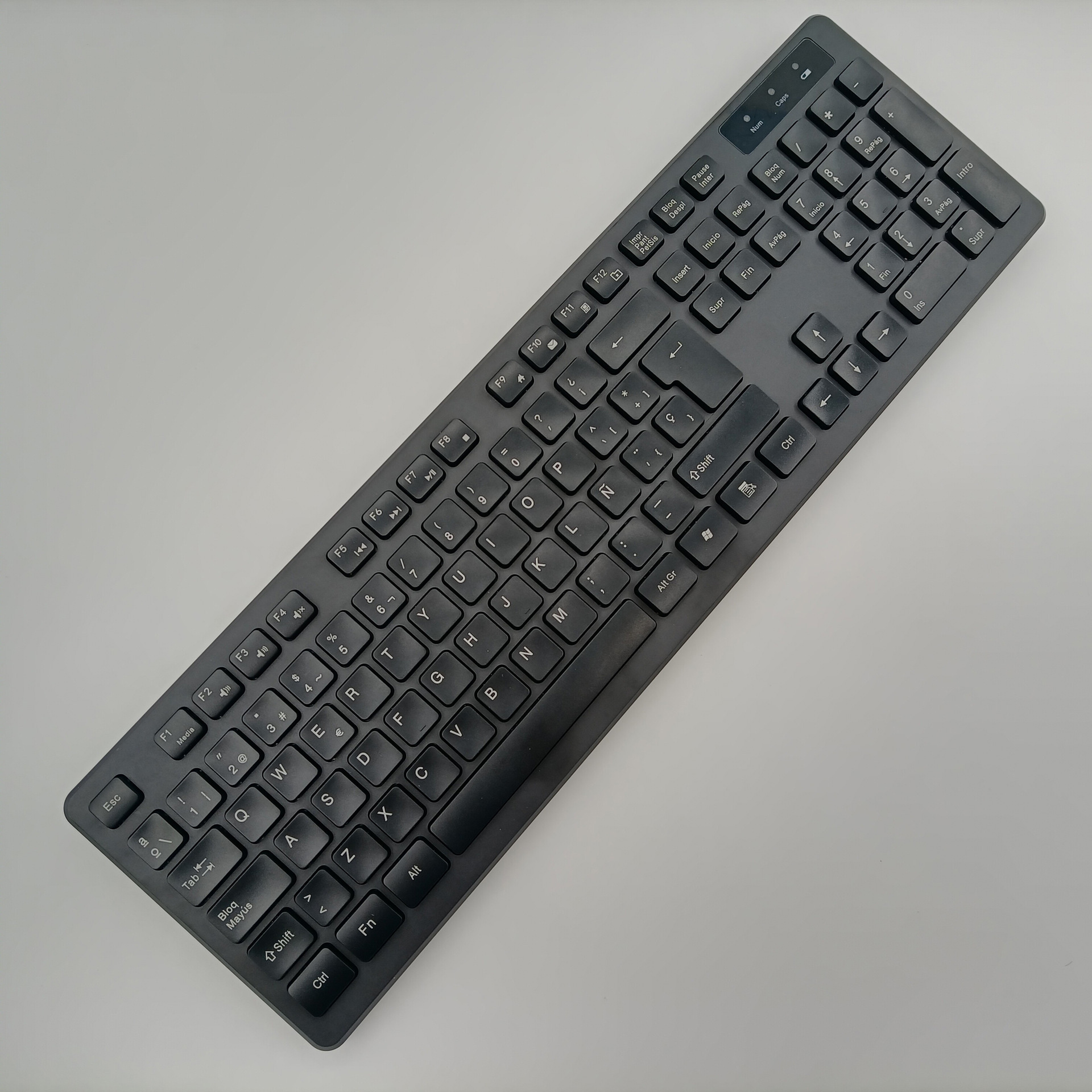 Hebrajski/francuski (AZERT)/hiszpańnarty/rosyjski/arabski/niemiecki/włoski/portugalski bezprzewodowa klawiatura 2.4G robić biura komputera stacjonarnego