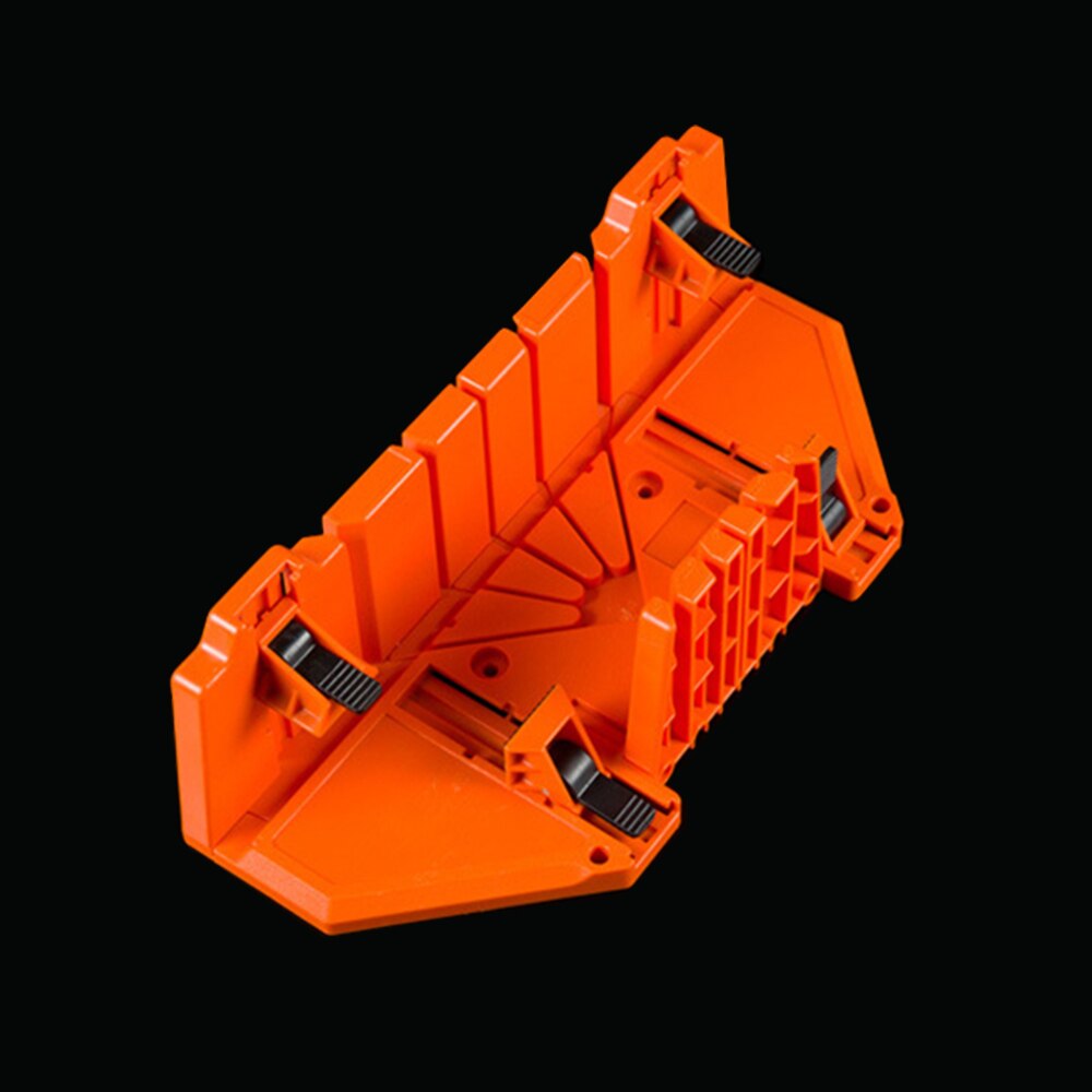 Woodworking Clamping Mitre Box Diagonal Saw Cabinet 45 90 Degree Saw Box Angle Saw Oblique Cutting Groove Sawing Guide Slot: 14inch