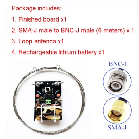 Gain réglable à faible bruit Ant 100kHz-30MHz mieux que MLA-30 antenne magnétique Active de boucle de Radio d'ondes courtes de l'antenne HA SDR de boucle: Type7