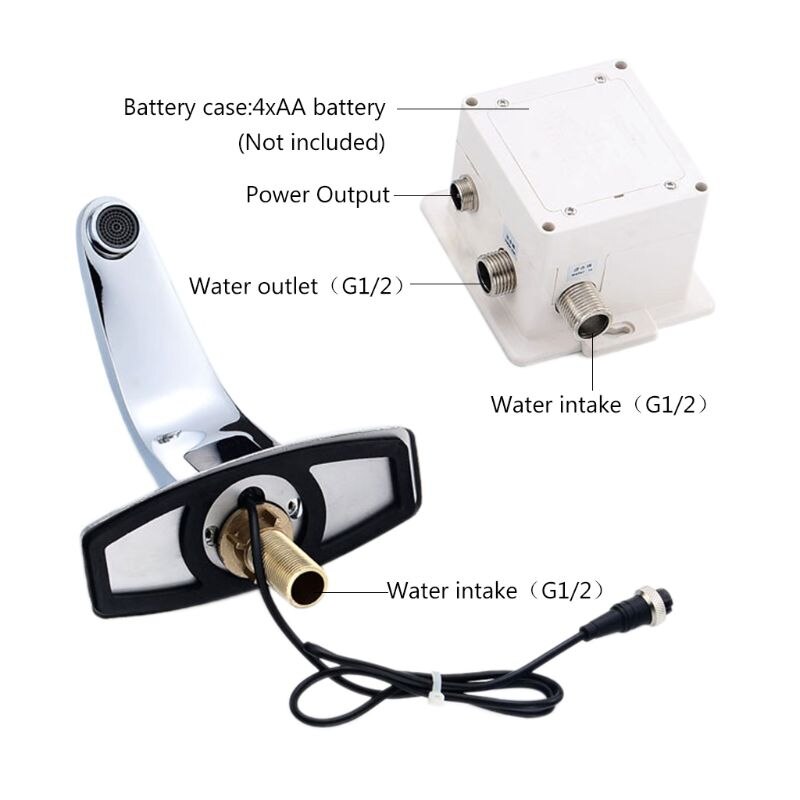 1 sæt infrarød sensor vandhane automatisk vaskesensor vandhaner induktiv vandhaner