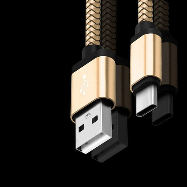 Usb Type C Fast Charger Kabel Voor Samsung A12 A21 A22 A30 A32 A42 A52 A52S A71 A72 S9 S10 s20 S20 S21 Xiomi 12 11 10 9 Pro Ultra: Goud / 2m