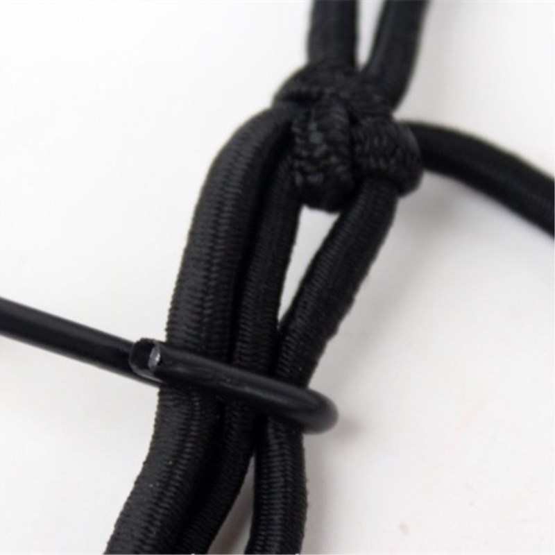 30*30cm Motorcycle Fuel Tank Helmet Net Cargo Luggage Jackets Elastic Mesh Web Bungee with 6 Hooks Black Moto Accessories