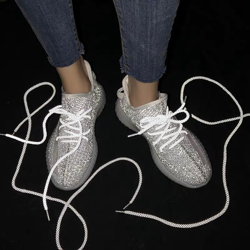 Damesmerk sneakers platte zool reflecterende tennisschoenen dames meisjes mesh casual sneakers gevulkaniseerde schoenen