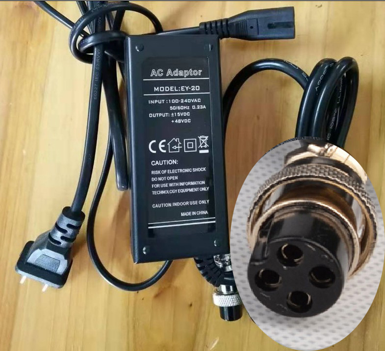 Mixer adapter 4 hole 15V +48v transformer Mixer power adapter
