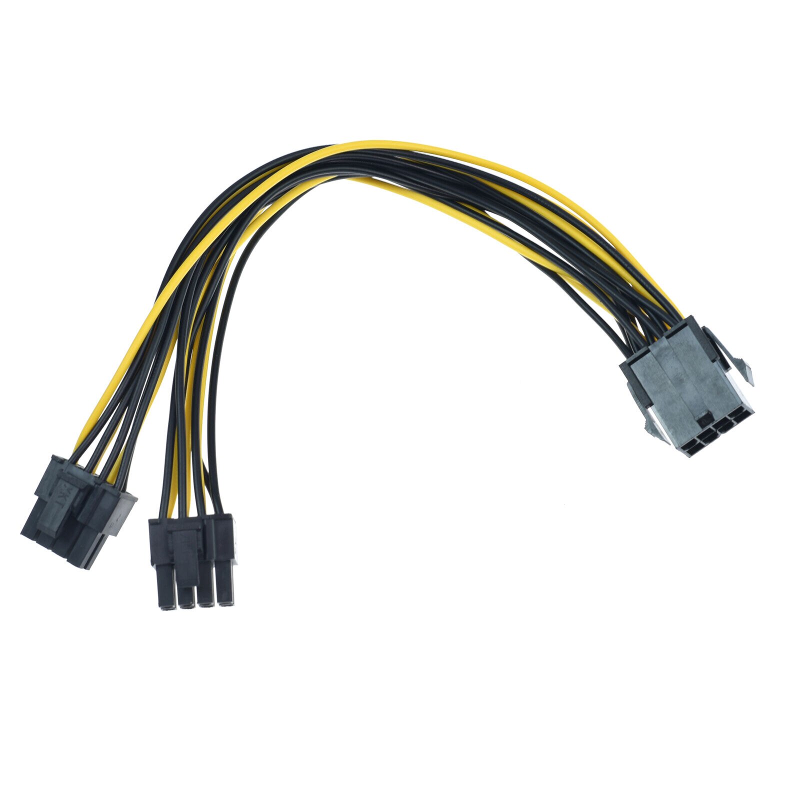 8pin to 2x8pin pcie Dual 8Pin PCIe 8pin-2x(6+2pin) Graphics Video Card Power Cable Extension Cable 25cm