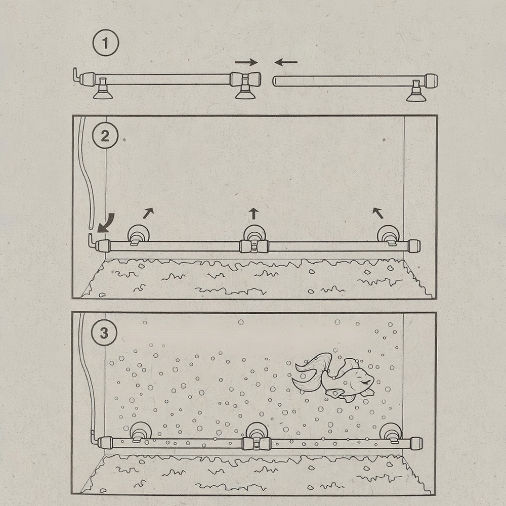 Aquarium Bubble Wall Air Stone Bar Hydroponic Oxygen 7/10/14/18/23/28 Inch Fish Tank Bubble Wall Air Diffuser Household Tool