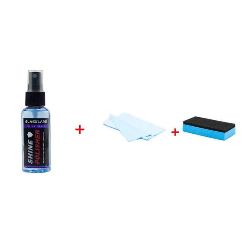 110ml 9H Liquid Glass Ceramic Car Coating Waterproof Nano Ceramics protect shine Auto Paint Care Anti-scratch Super Hydrophobic: Blue 50ml set