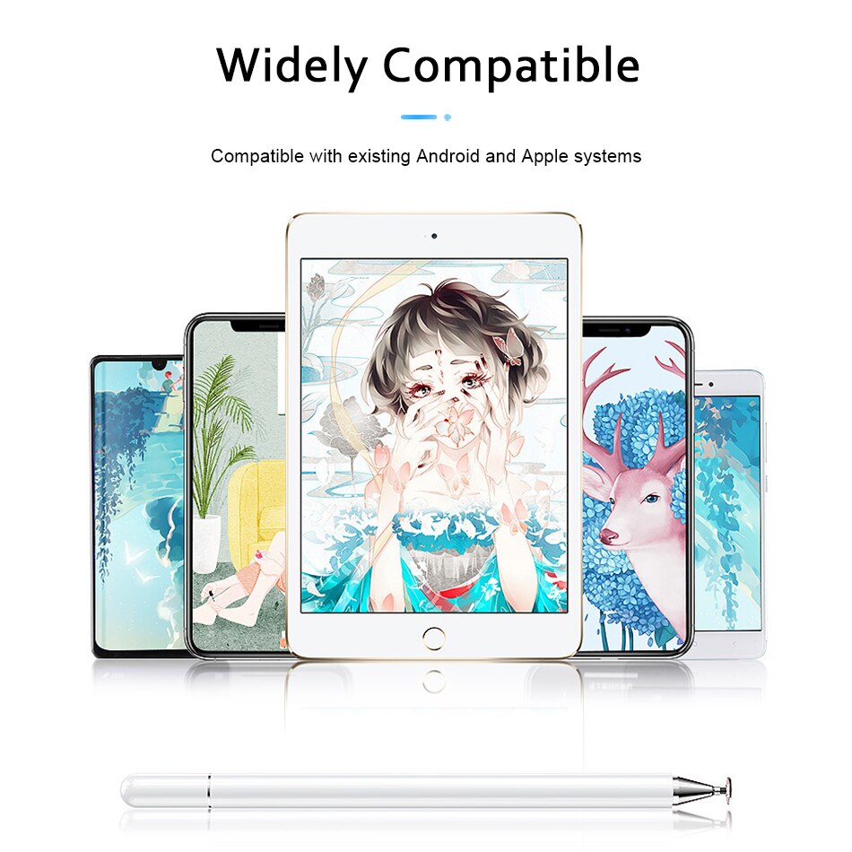 Stylet pour smartphone, tablette, écran capacitif, crayon, écriture, dessin, stylet tactile pour ipad, compatible avec tous les appareils android