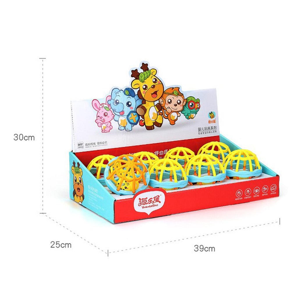 Newborn Toy Baby Toys Puzzle Hand Ball Hole Ball Rattle Soft Ball Enhancing vocabulary and language skills