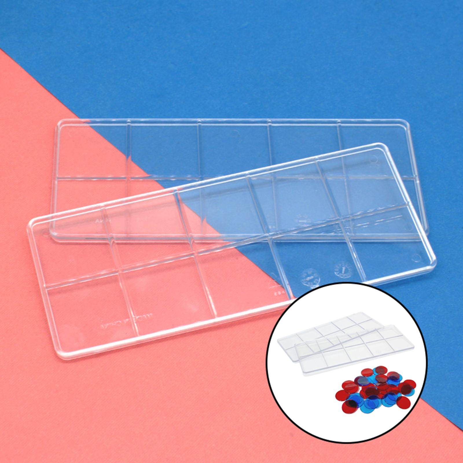 Ten Frame Set Pocket Chart for Classroom and Homeschooling, Math Manipulative 10 Frame Activity Chart for Kids Counting