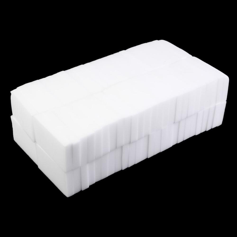 100pcs/lot White Magic Sponge Cleaner Eraser Multi-functional Cleaner Melamine Sponge for Kitchen Bathroom Cleaning