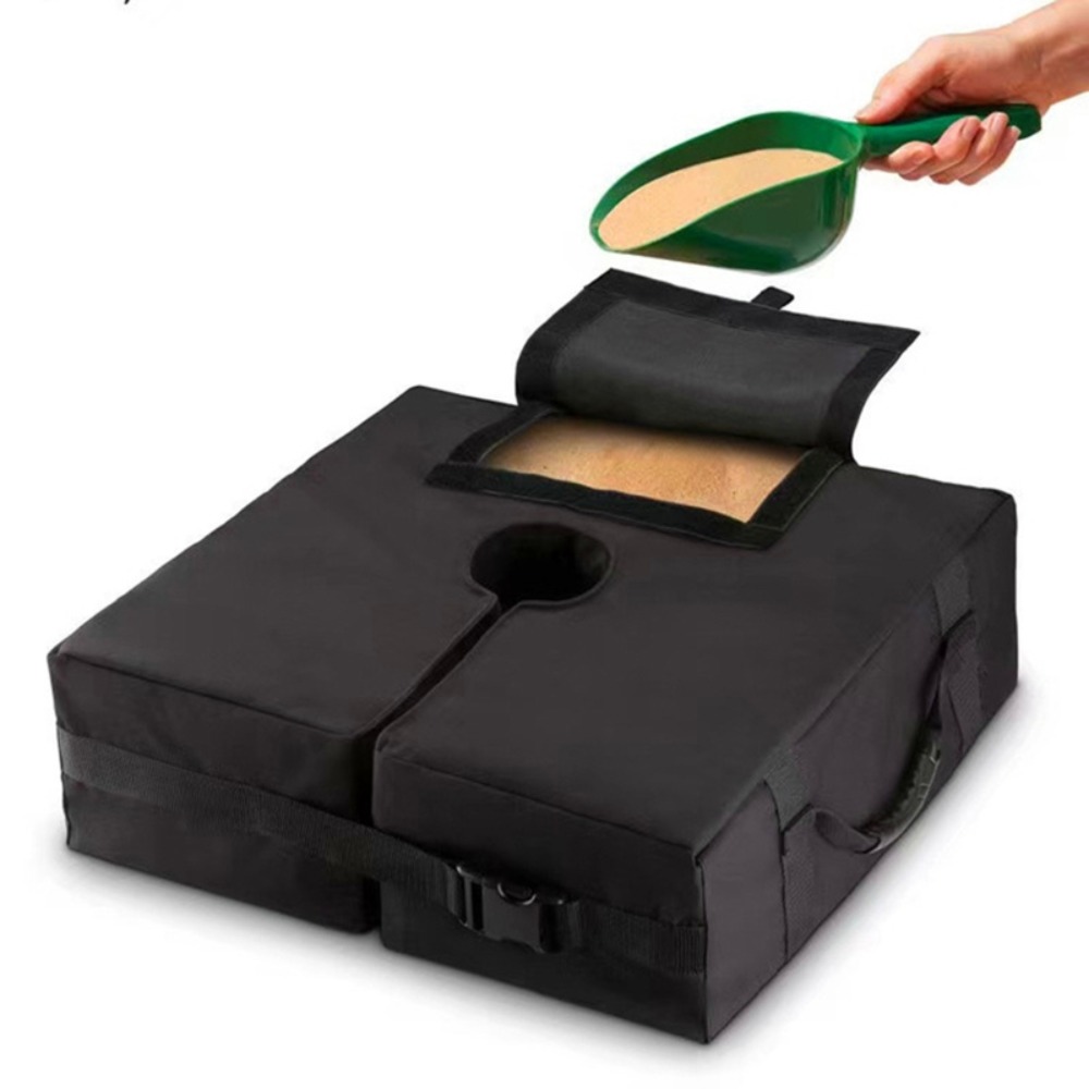 Bolsa de peso pesado desmontable a prueba de viento, Base de sombrilla, bolsa de arena, soporte fijo