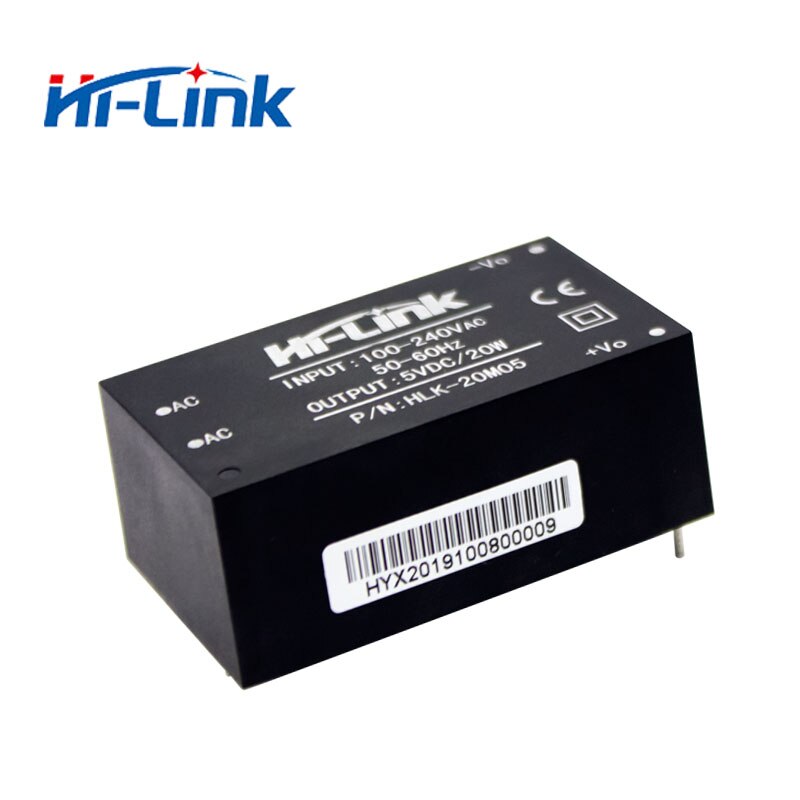 5 pcs/lot Hi-Link HLK-20M05 220v 5V 20W AC DC compact isolated step down power supply module