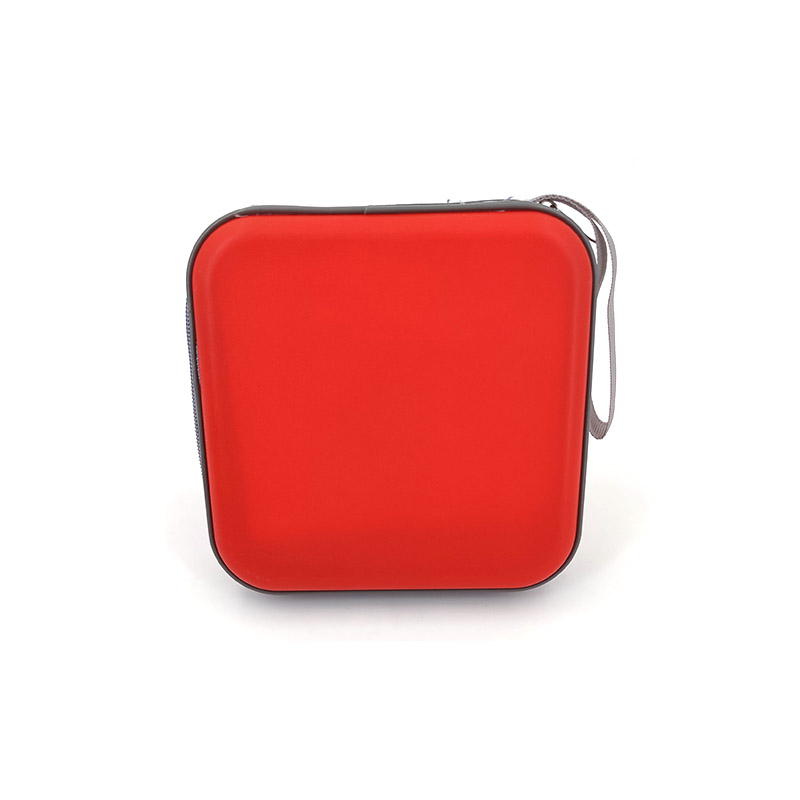 40pcs Portable Disc CD DVD Wallet Storage Organizer Case Boxes Holder CD Sleeve Hard Bag Album Box Cases with Zipper: Red