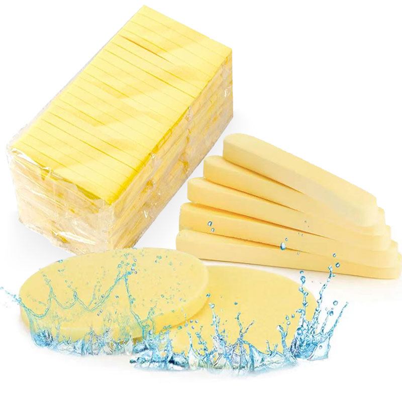 Gecomprimeerde ronde gezichtsreinigingssponzen Reinigingsborstels Reinigingsgereedschap Make-up Remover Doekjes Vinger
