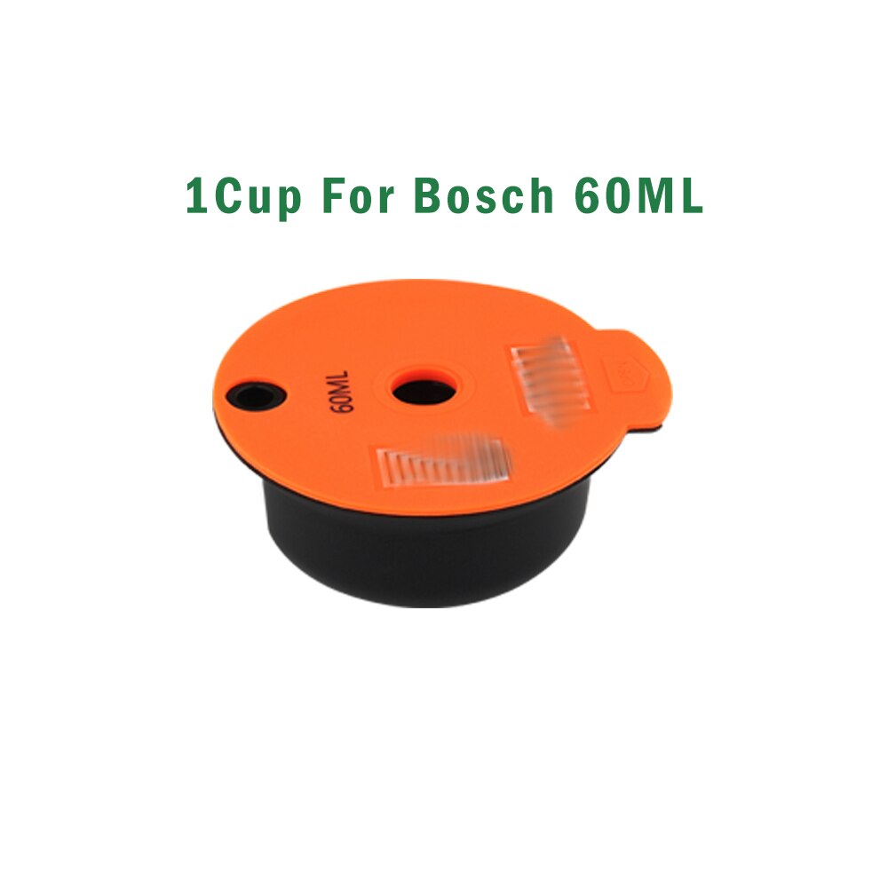 Nachfüllbare Kapsel Für Bosch-0 Gummi Silikon O Ringe Für Nespresso Kaffee Kapseln Dichtung Zubehör Crema Hersteller Werkzeuge: 1Tasse Pro Bosch 60ML