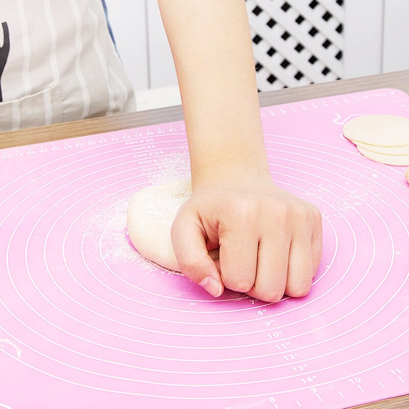 Cake Mat 1 pc Super Big 50*40cm Non-stick Knead Dough lace Rolling Silicone Baking Mat Cutting Fondant Pastry Sheet Pastry
