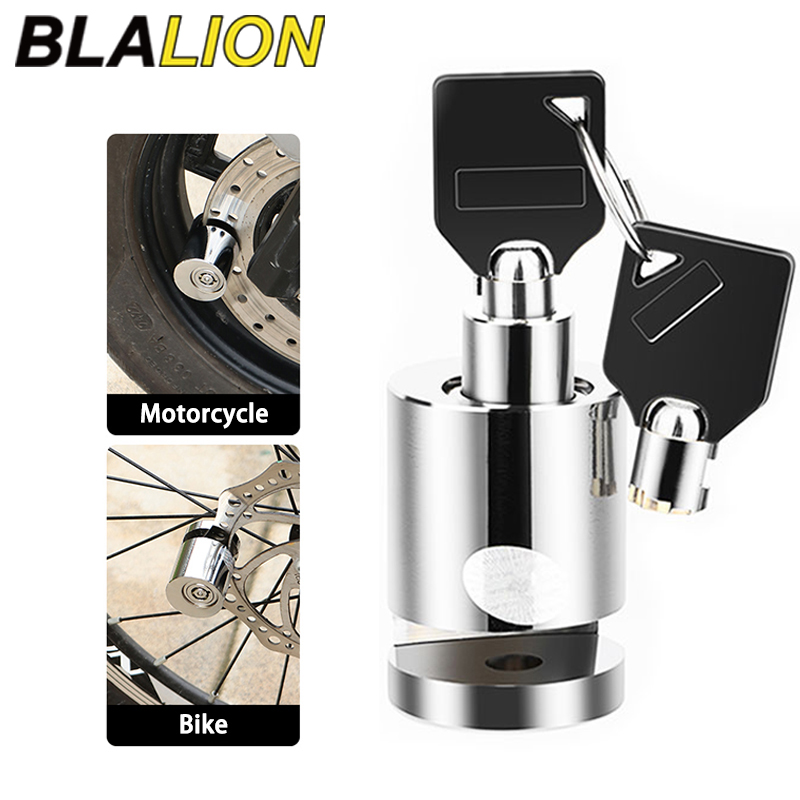 BLALION Lucchetto per bicicletta Moto Scooter elettrico Lucchetto antifurto per scooter elettrico per ruote da skateboard Blocco serrature per freni a disco