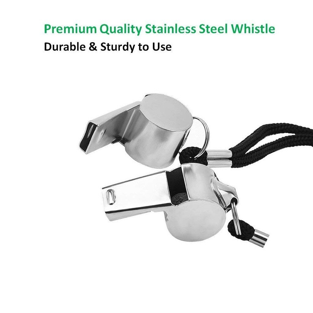 4Pcs Scheidsrechter Fluitje Rvs Extra Luid Fluitje Voor School Sport Outdoor Nood Gereedschappen Wedstrijd Zilveren Fluitje Draagbare