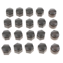 Magideal 20 x 22mm hjulmutterkåpor navskruvskruv bultlock grå