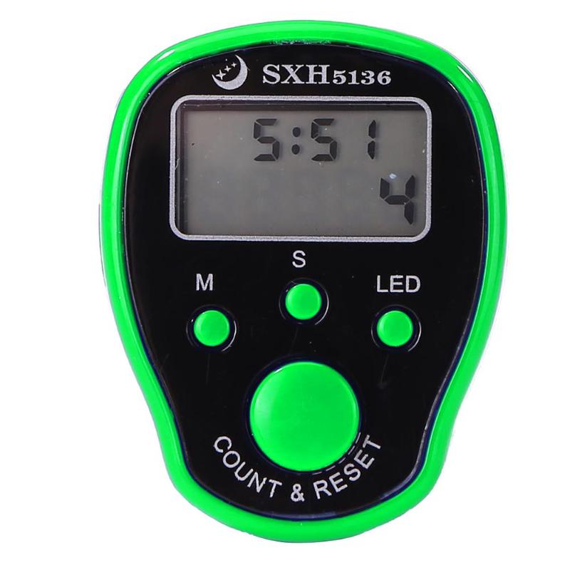 0-99999 pantalla LCD contador de dedos LED luminoso contador de Cuentas electrónico